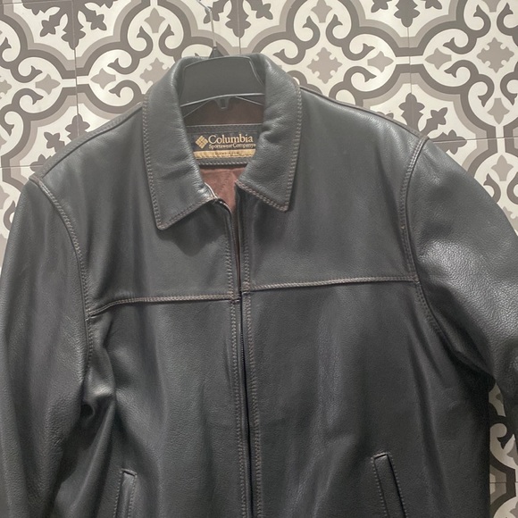 Columbia | Jackets & Coats | Colombia Leather Jacket Xxl | Poshmark